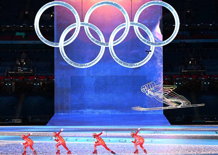 2022冬奥会开幕式五环